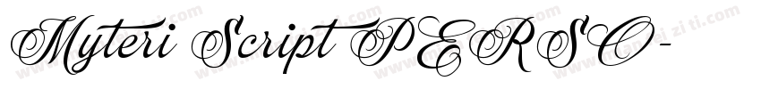 Myteri Script PERSO字体转换